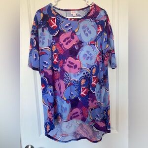 4/$25 Lularoe Irma Tunic Disney Themed Women’s Small